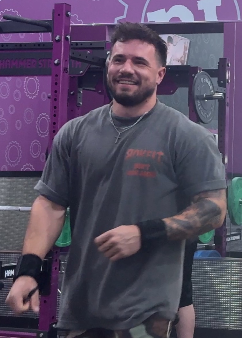 Mark in June, after training with Hunter